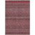 9' X 12' Merlot Striped Washable Non Skid Indoor Outdoor Area Rug