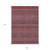 9' X 12' Merlot Striped Washable Non Skid Indoor Outdoor Area Rug