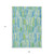 9' X 12' Aqua Teal Blue And Lime Green Abstract Washable Indoor Outdoor Area Rug