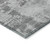 8' Gray And Silver Round Abstract Washable Indoor Outdoor Area Rug - Gray, Silver