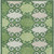 9' X 12' Green And Ivory Trellis Washable Indoor Outdoor Area Rug