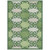 9' X 12' Green And Ivory Trellis Washable Indoor Outdoor Area Rug