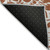 8' Round Rust and Ivory Round Floral Washable Non Skid Indoor Outdoor Area Rug