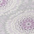 8' Lilac Purple And Ivory Round Floral Medallion Washable Indoor Outdoor Area Rug