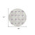 8' Lavender Beige And Ivory Round Abstract Washable Indoor Outdoor Area Rug