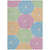 10' X 14' Purple Green And Aqua Geometric Washable Indoor Outdoor Area Rug
