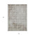 10' X 14' Chocolate Damask Washable Indoor Outdoor Area Rug