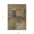 9' X 12' Brown Gray And Charcoal Patchwork Washable Indoor Outdoor Area Rug