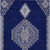 9' X 12' Navy Blue Gray And Brown Oriental Washable Indoor Outdoor Area Rug