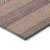 10' X 14' Orange Striped Washable Non Skid Indoor Outdoor Area Rug
