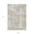 9' X 12' Taupe And Ivory Abstract Washable Indoor Outdoor Area Rug