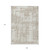9' X 12' Taupe And Ivory Abstract Washable Indoor Outdoor Area Rug - Taupe, Ivory