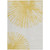 9' X 12' Gold And Ivory Abstract Washable Indoor Outdoor Area Rug - 608219025465