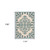 Homeroots Home Decor 10' X 13' Aqua Damask Non Skid Indoor Outdoor Area Rug, Aqua, 10x13 Feet