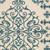 Homeroots Home Decor 10' X 13' Aqua Damask Non Skid Indoor Outdoor Area Rug, Aqua, 10x13 Feet