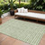 8' X 10' Artichoke Green And Ivory Geometric Washable Indoor Outdoor Area Rug Transitional Style - Artichoke Green, Ivory Color
