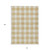 10' X 14' Gold And Beige Plaid Washable Indoor Outdoor Area Rug