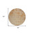 8' Copper And Terra Cotta Round Abstract Washable Indoor Outdoor Area Rug