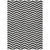 8' X 10' Black And Ivory Chevron Washable Indoor Outdoor Area Rug
