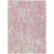 8' X 10' Pink Gray And Ivory Abstract Washable Indoor Outdoor Area Rug