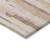 8' X 10' Pink And Beige Striped Washable Indoor Outdoor Area Rug