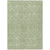 9' X 12' Sage And Ivory Geometric Washable Indoor Outdoor Area Rug