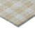 9' X 12' Beige And Gray Plaid Washable Indoor Outdoor Area Rug