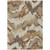 8' X 10' Brown And Beige Abstract Washable Indoor Outdoor Area Rug