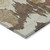 8' X 10' Brown And Beige Abstract Washable Indoor Outdoor Area Rug
