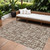 10' X 14' Brown Tan And Beige Abstract Washable Indoor Outdoor Area Rug - Brown, Tan, Beige