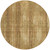 8' Copper And Brown Round Striped Washable Indoor Outdoor Area Rug