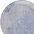 8' Sky Blue And Denim Blue Round Abstract Washable Indoor Outdoor Area Rug - Sky Blue, Denim Blue