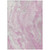9' X 12' Pink And Silver Abstract Washable Indoor Outdoor Area Rug
