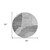 8' Silver Gray And Graphite Round Abstract Washable Indoor Outdoor Area Rug