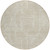 8' Beige And Brown Round Abstract Washable Indoor Outdoor Area Rug