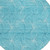 8' Aqua And Ivory Round Geometric Washable Indoor Outdoor Area Rug Transitional Style - Aqua, Ivory Color