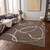 8' X 10' Brown And Beige Abstract Washable Indoor Outdoor Area Rug Transitional Style - Brown, Beige Color