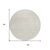 8' Ivory And Beige Round Chevron Washable Indoor Outdoor Area Rug