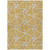 8' X 10' Gold And Ivory Geometric Washable Indoor Outdoor Area Rug Contemporary Style - Gold, Ivory Color