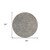 8' Gray And Silver Round Southwestern Washable Indoor Outdoor Area Rug