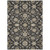 8' X 10' Black Brown And Ivory Moroccan Washable Indoor Outdoor Area Rug
