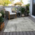 10' X 14' Beige And Gray Geometric Washable Indoor Outdoor Area Rug