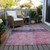 8' X 10' Blush And Mint Green Abstract Washable Indoor Outdoor Area Rug