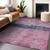 8' X 10' Blush And Mint Green Abstract Washable Indoor Outdoor Area Rug