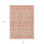 8' X 10' Coral And Ivory Southwestern Washable Indoor Outdoor Area Rug