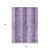 9' X 12' Purple And Lilac Striped Washable Indoor Outdoor Area Rug