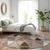8' Brown Beige And Khaki Round Geometric Washable Indoor Outdoor Area Rug