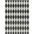 10' X 14' Black Geometric Washable Indoor Outdoor Area Rug