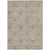 9' X 12' Khaki Beige And Tan Floral Washable Indoor Outdoor Area Rug - Khaki, Beige, Tan