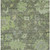 8' X 10' Fern Green And Olive Green Floral Washable Indoor Outdoor Area Rug